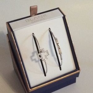 "SALE" BLANK CANVAS SET OF 2 BEAUTIFUL BRACELETS, NIB